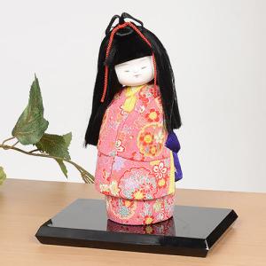 木目込み童人形 No.1031-A 【おぼこ娘・赤】 完成品 贈り物 ギフトに