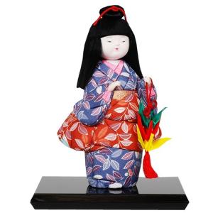 木目込み童人形 No.1031-A 【おぼこ娘・赤】 完成品 贈り物 ギフトに