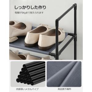 靴棚 シューズラック 10段 スリム 収納ラッ...の詳細画像4