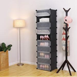 SONGMICS シューズラック 靴2足並んでも余裕 内寸幅45cm