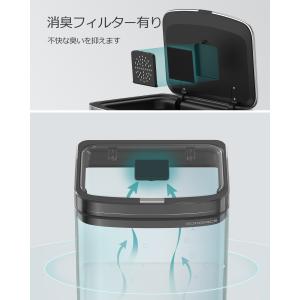 ゴミ箱 分別 縦型2段キッチン用 2x10L+...の詳細画像2