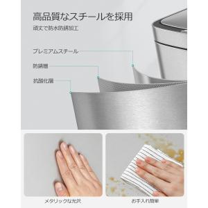 ゴミ箱 分別 縦型2段キッチン用 2x10L+...の詳細画像3