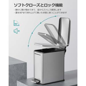 ゴミ箱 スリム 幅17cm 蓋付き 10L ペ...の詳細画像4
