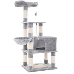 キャットタワー 据え置き 巨大猫ハウス 耐荷重7kgハンモック ふかふか 頑丈耐久 NPCT60H