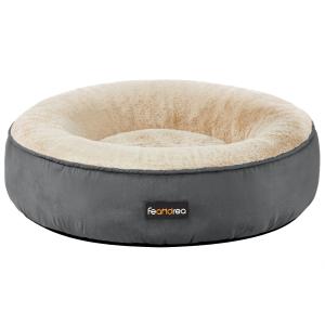 犬ベッド ふわふわ 猫ベッド 50×50cm 柔らかい 滑り止め 洗える ペットソファ 可愛いドーナツ型 中小型犬用 マット ペット用品