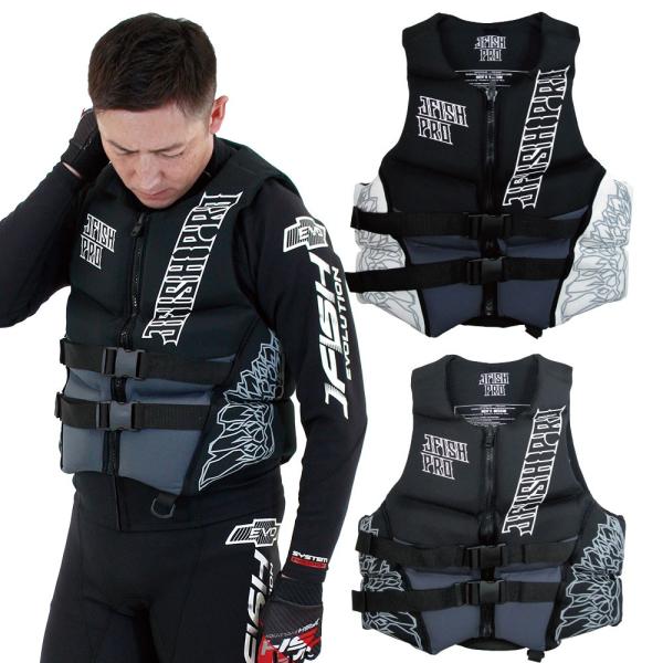 J-FISH/R（ジェイフィッシュ） GRP_JNV-422 PRO ネオベスト ライフジャケット ...