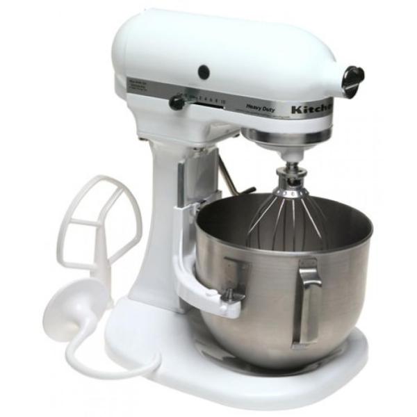 ミキサー Factory-Reconditioned KitchenAid RRK5AWH 5-Qu...