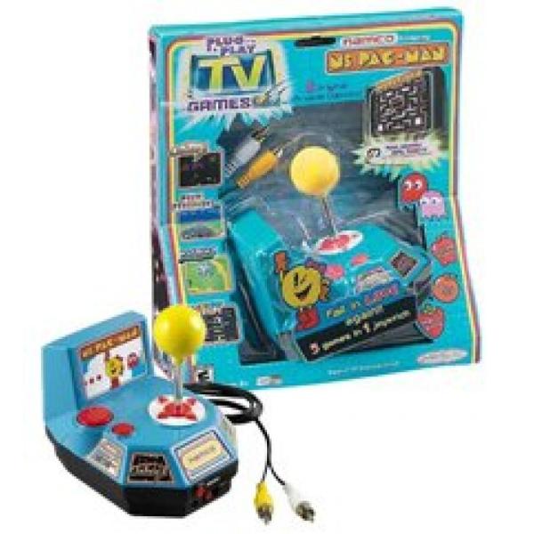 電子おもちゃ Namco Ms. Pac-Man Plug &amp; Play with 5 TV Gam...