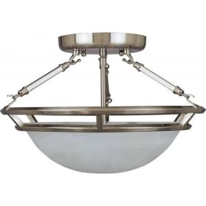 電子ファン Maxim Lighting 2670MRPE, Stratus, 3Light Semi Flush Mount, Pewter｜sonicmarin