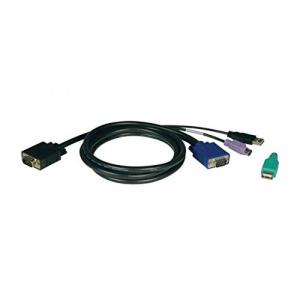 2 in 1 PC Tripp Lte P780-015 PS2 & USB (2-in-1) KVM Kit for B042-Series KVM Switches - 15ft｜sonicmarin