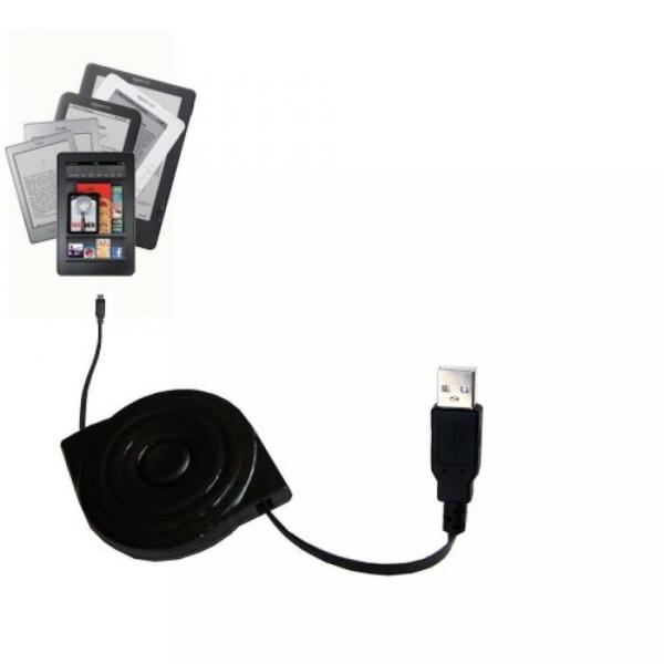 2 in 1 PC Retractable USB Cable for the  Kindle  D...