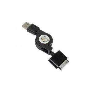 2 in 1 PC Retractable USB 2.0 Data Sync Cable for SanDisk Sansa, Black｜sonicmarin
