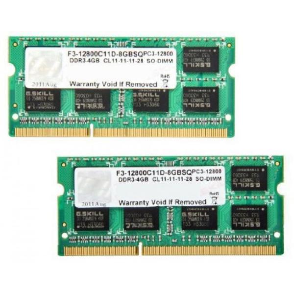 メモリ G.Skill Notebook Memory 8GB (2 x 4GB) DDR3-160...