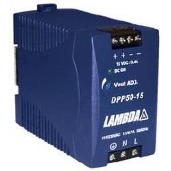 電源ユニット TDK LAMBDA DPP50-15 AC-DC CONV, DIN RAIL, 1...