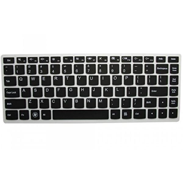 2 in 1 PC Semi-Black Ultra Thin Silicone Keyboard ...