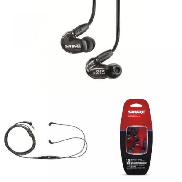 ブルートゥースヘッドホン Shure SE215-K Sound Isolating Earphon...