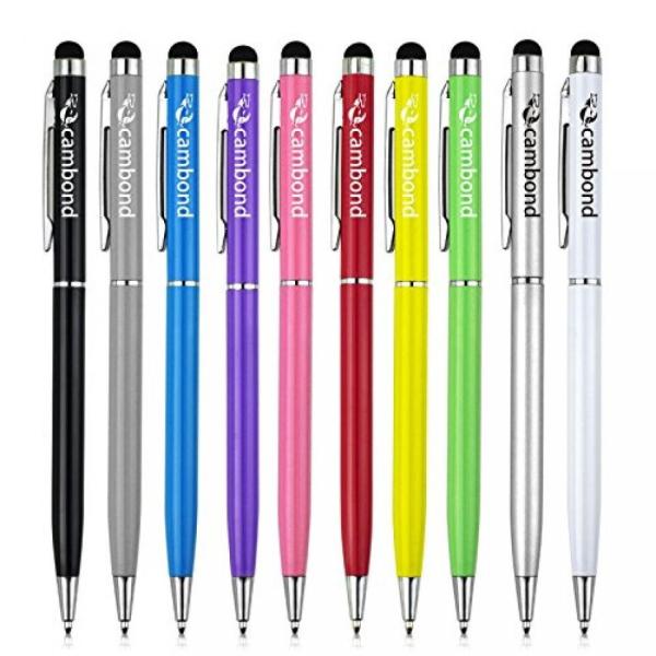 2 in 1 PC Stylus Pen, Cambond 10 pieces 2 in 1 Bal...