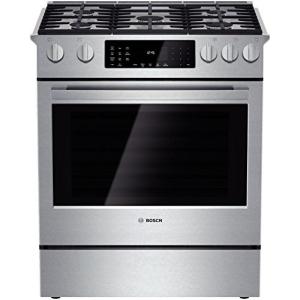 ボッシュ Bosch HDI8054U 800 30" Stainless Steel Dual Fuel (Gas) Slide-In Sealed Burner Range - Convection｜sonicmarin