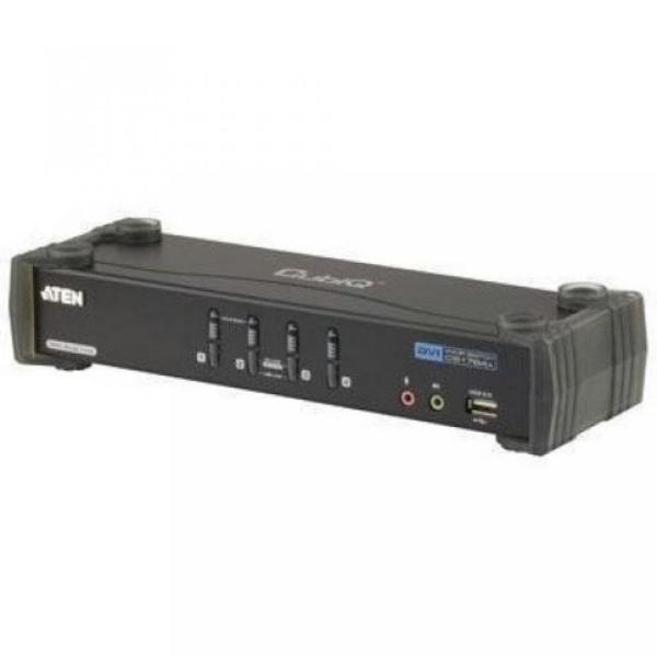 外付け機器 Aten CS1784A CubiQ - KVM  audio switch - USB...