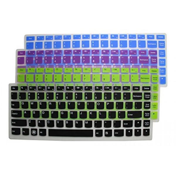 2 in 1 PC 4-Pack Ultra Thin Silicone Gel Keyboard ...