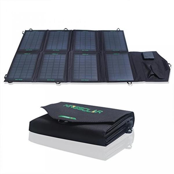 電源 バッテリー KINGSOLAR? 28W Foldable Solar Panel Porta...