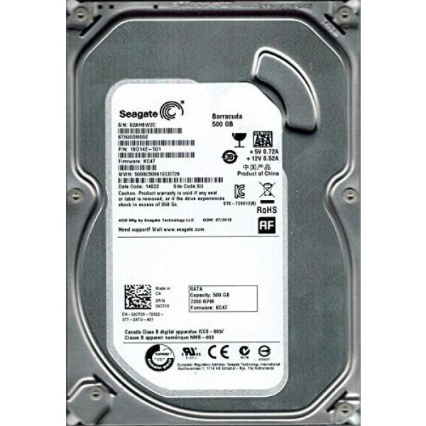 データストレージ Seagate ST500DM002 PN: 1BD142-501 FW: KC4...