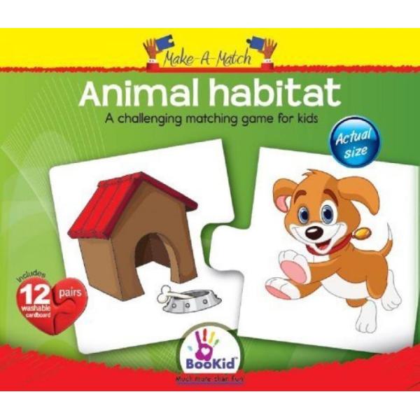 幼児用おもちゃ Make A Match Baby Puzzle Games - Animal Ha...