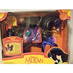 乗り物おもちゃ Disney Mulan Real Riding Khan ~ Awesome Black Horse