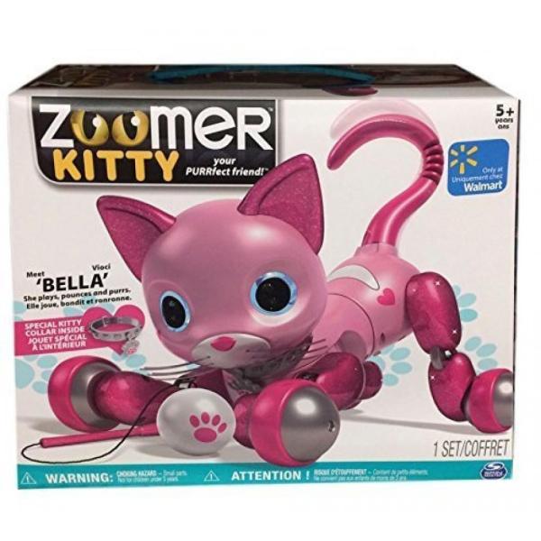 ロボット Zoomer Kitty - Pink Bella With Kitty Collar