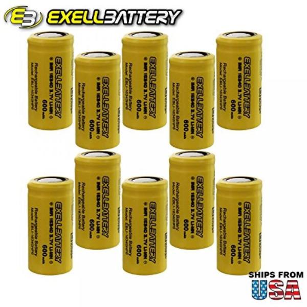 ドローン 10pc 3.7V IMR 16340 Li-Ion (LiMN) 600mAh Rech...