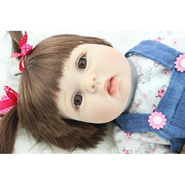 幼児用おもちゃ Reborn Baby Doll Soft Silicone vinyl 22 in...