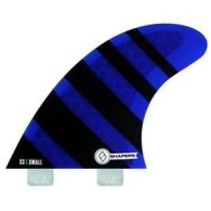 サーフィン SHAPERS FINS FCS CORE LITE S3 BLUE ZEBRA THRUSTER｜sonicmarin