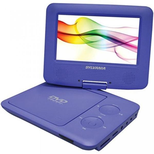 外付け機器 SYLVANIA SDVD7027 PURPLE 7 Swivel-Screen Por...