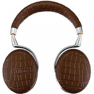 ブルートゥースヘッドホン Parrot Zik 3 Wireless Noise Cancelling Touch Control Bluetooth Headphones (Brown Croc) with Parrot Interchangable Battery