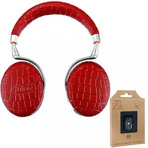 ブルートゥースヘッドホン Parrot Zik 3 Wireless Noise Cancelling Touch Control Bluetooth Headphones (Red Croc) with Parrot Interchangable Battry for