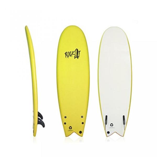 サーフィン Rock-It 5&apos;8&quot; ALBERT Surfboard (Yellow)