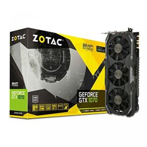 グラフィックカード グラボ GPU ZOTAC GeForce GTX 1070 AMP! Extreme, ZT-P10700B-10P, 8GB GDDR5 IceStorm Cooling, VR Ready Gaming Graphics Card