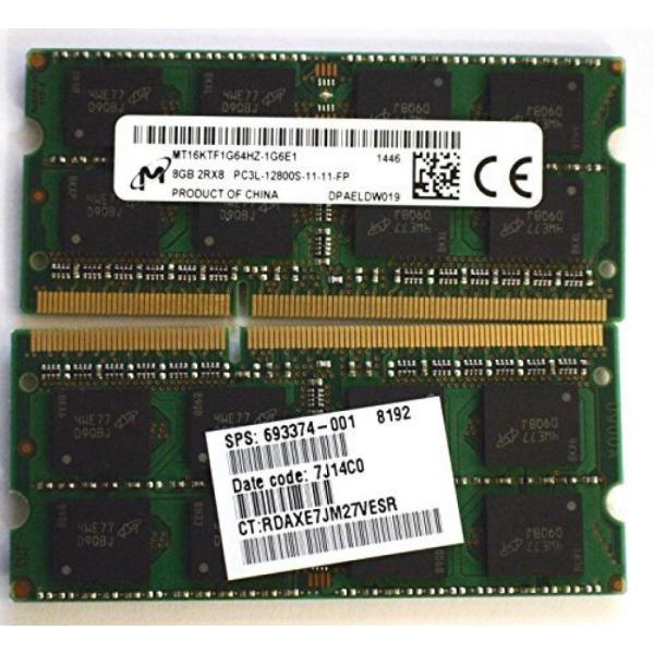 メモリ HP Original 16GB (2 x 8GB) PC3L-12800 DDR3L-16...