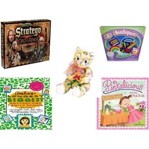 幼児用おもちゃ Girl's Gift Bundle - Ages 6-12 [5 Piece] - The Lord of The Rings Stratego Game - Great 2 Create Needlepoint Makes 3 Projects. Toy - TY