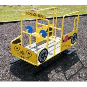 乗り物おもちゃ Spring Riding Gus The Bus, Outdoor Playground Equipment Children's Riding School Bus Toy｜sonicmarin