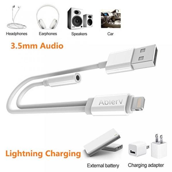 2 in 1 PC 2 in 1 USB to 3.5mm Audio Adapter for iP...