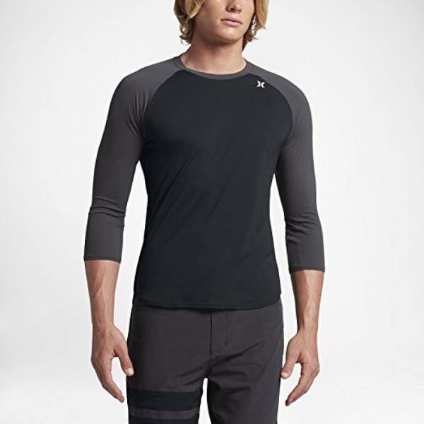 サーフィン Hurley Quick Dry Icon Surf 34-Sleeve Shirt -...