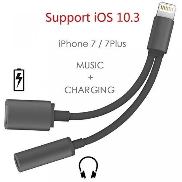2 in 1 PC Support iOS 10.3 - Lightning to 3.5mm Au...