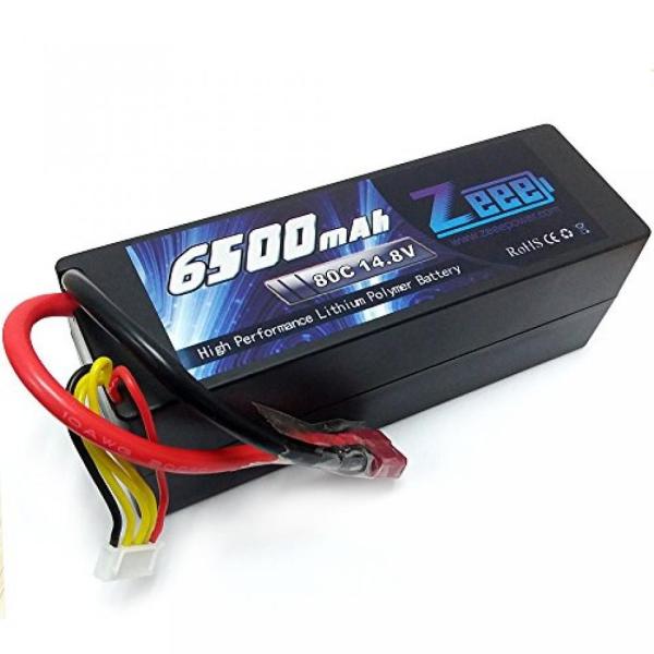 電子おもちゃ Zeee Lipo Battery 14.8V 80C 6500mAh Hard Ca...