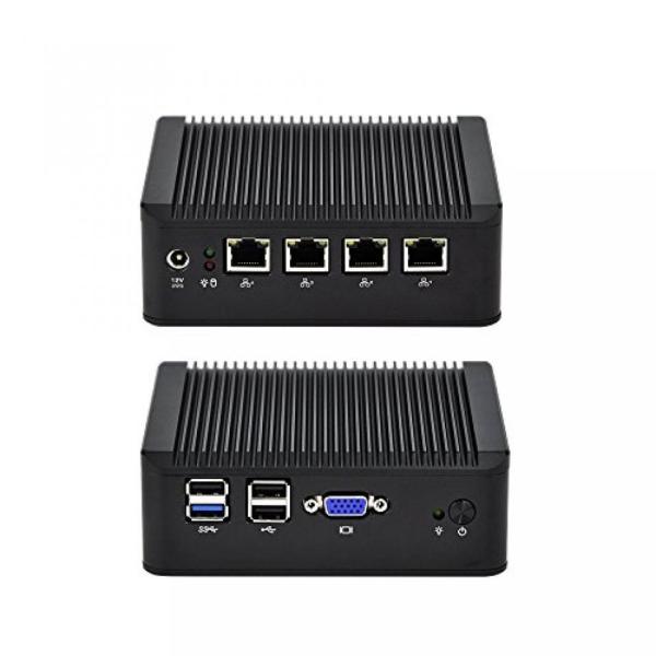 PC パソコン QOTOM 4 LAN Mini PC Q190G4U-S02 with 2G RA...