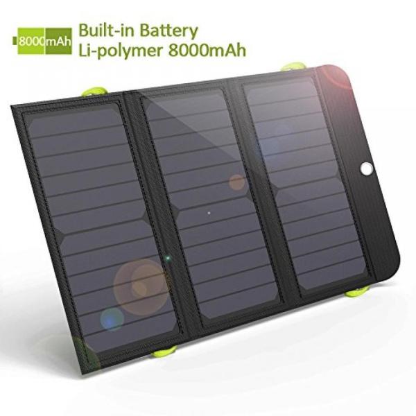 電源 GIARIDE 21W 4 USB Ports Foldable Solar Charger ...