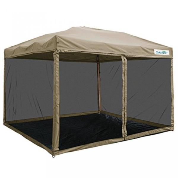 テント Quictent 10X10 Tan Ez Pop up Canopy Party Tent...