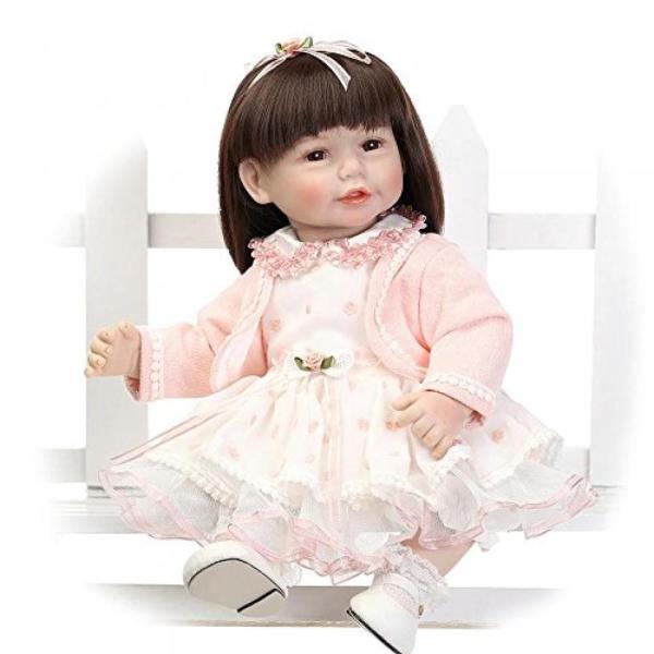 幼児用おもちゃ Soft Silicone Baby Dolls Real Looking Girl...