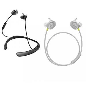 ブルートゥースヘッドホン Bose Bluetooth Headphone Bundle - SoundSport Wireless Citron & QuietControl 30 Black In-ear Headphones