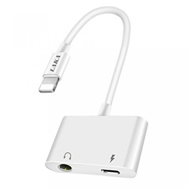 2 in 1 PC LAKA iPhone 7 Adapter, 2 In 1 Lightning ...